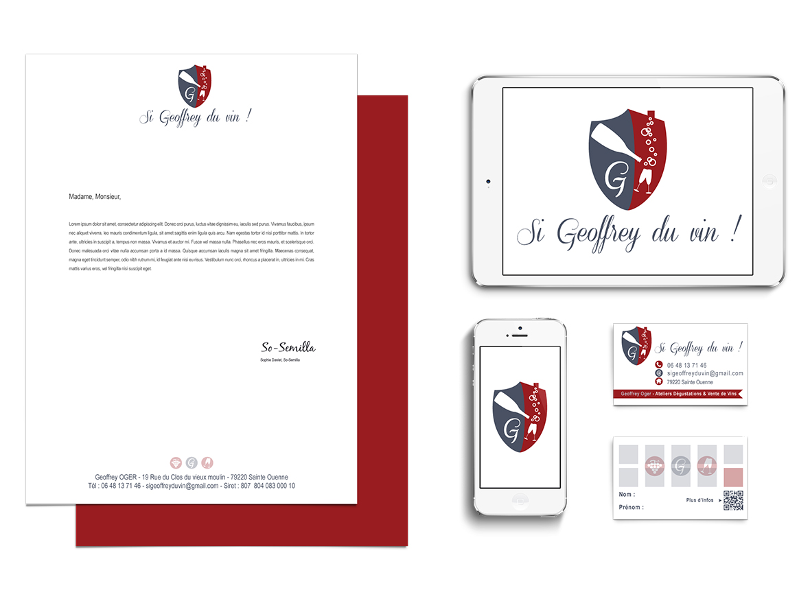 Si Geoffrey du vin ! Charte graphique