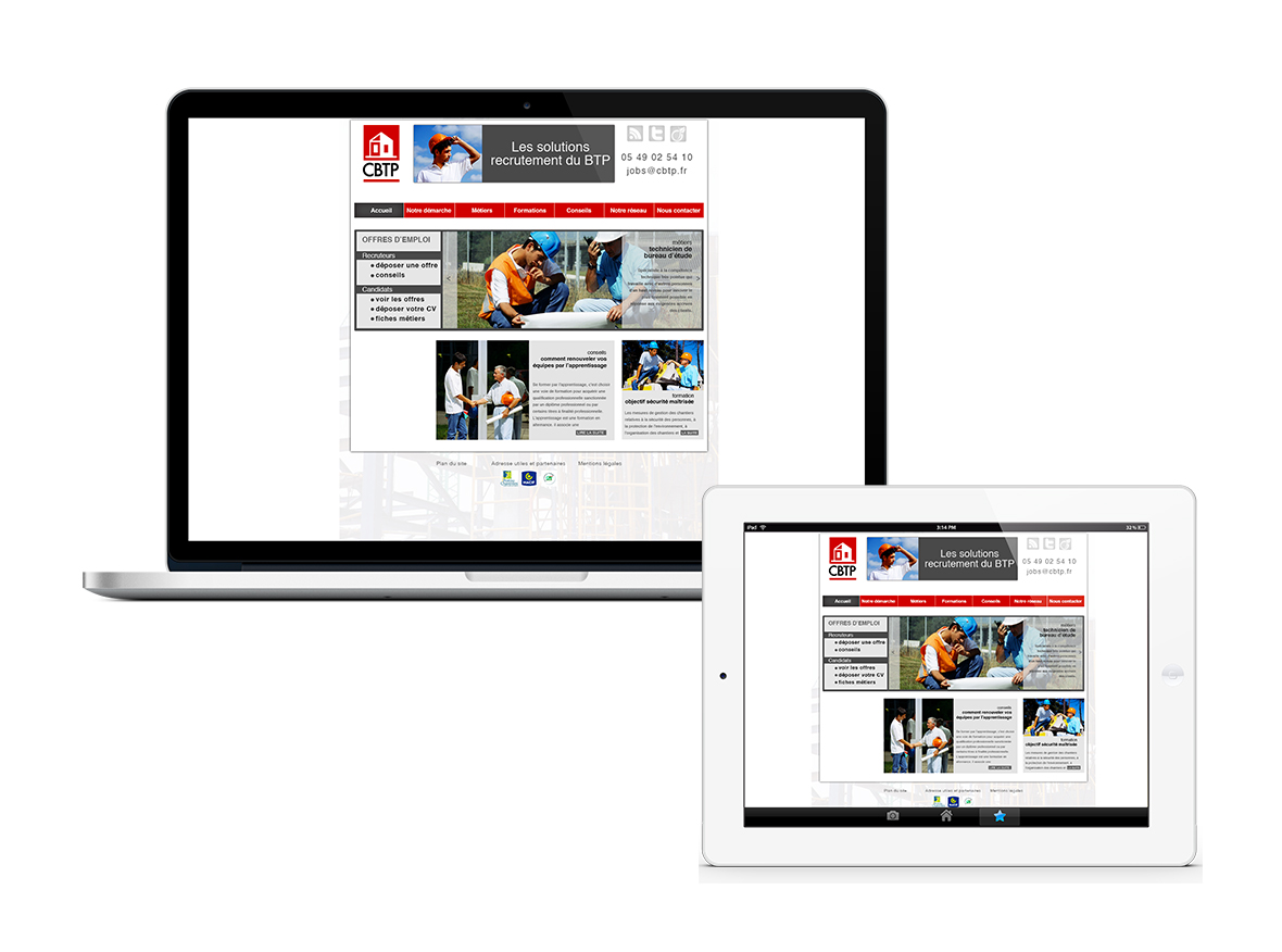 CBTP maquette site macbook tablette