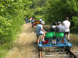Vélo Rail, à travers la campagne
